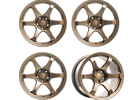 Titan 7 Forged T-D6E 6 Spoke Alloy Wheel Set 19' Techna Bronze. Porsche 981 Cayman GT4 / 718 Cayman GT4 - TD6E1990048513071TB, TD6E1911052513071TB