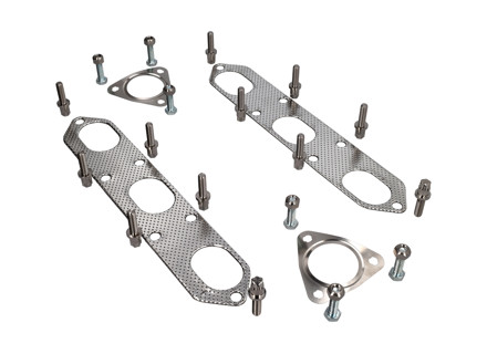Exhaust manifold gasket, nut and bolt kit. Porsche 986 Boxster