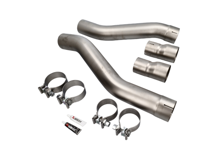 Akrapovic Exhaust Link pipe S Version (Titane). Porsche 958 Cayenne S hybride