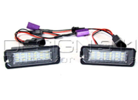 Number plate light with LED'S for Porsche - 99763162001, 99763162002, 99763162003, 99763162002LED, 99763162003LED