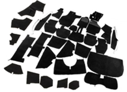Complete interior carpet set for Porsche 911 83-84 Cabriolet RHD