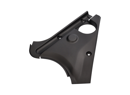 Corner Trim Piece - Black - for Engine Bay. Porsche Panamera 970 2010-16 - 970504533001E0, 970504534001E0