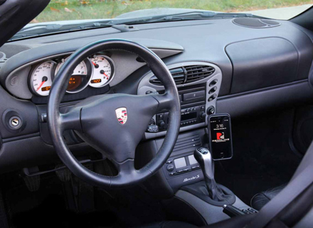 ExactFit magnetische Telefonhalterung. Porsche 986 Boxster / 996 - PM01.08, PM0108