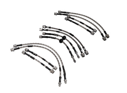 Goodridge stainless steel brake hoses. Porsche 924S / 944 / 944 Turbo / 944 S2 - 477611071B, 944611071F