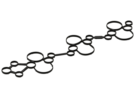 Cylinder head cover gasket. Porsche 9YA Cayenne / 971 Panamera - 9A710364910, 9A710365010, 938.240, 938.250 - 938.240, 938.250