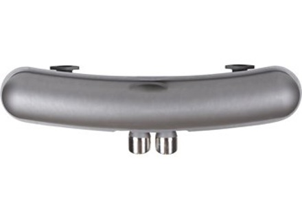 Exhaust muffler / silencer rear box . Porsche 911 1964-73 2 IN / 2 OUT 76mm outlet - 1620610000, 92.520DUAL, 92520DUAL, 91111102500, 91111102505, 91111102501 - 92.520DUAL, 1620610000