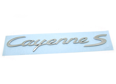 CAYENNE S - Chrome rear badge for Porsche 958 Cayenne MKIII - 95855967600, 958559676000C1