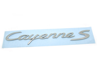 CAYENNE S - Chrome rear badge for Porsche 958 Cayenne MKIII - 95855967600, 958559676000C1 CAYENNE S - Chrome rear badge for Porsche 958 Cayenne MKIII - 95855967600, 958559676000C1