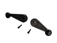 Aluminium manual window crank handles. Porsche 911 1964-1989 - 91154247103, 91154247101, AKCRANKPAIRB, AKCRANKPAIR