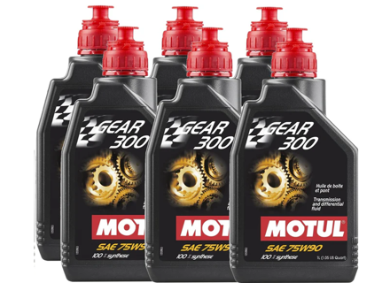 Huile de transmission MOTUL GEAR 300 75W-90 6 litres - 105777