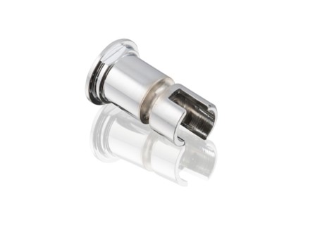 Front 1/4 window chrome pivot bearing. Porsche 356 / 911 - 64454255801, 64454255800