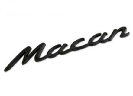 MACAN - Matt Black rear badge for Porsche 95B.1 Macan - 95B853675