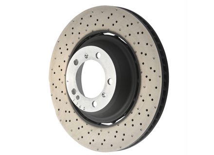 Remschijf achter, lichtgewicht geboord, 380x30 mm. Porsche 992.1 Carrera GTS / Turbo - 992615601H, 992615602H - PRL49217, PRR49218