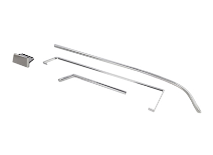 Set di finiture in lega per le tasche delle porte. Porsche 911 1969-73 - 901555016038K, 901555015037K, 1689803170, 1689803180, 901555015, 901555016 - URO-009905, URO-009906