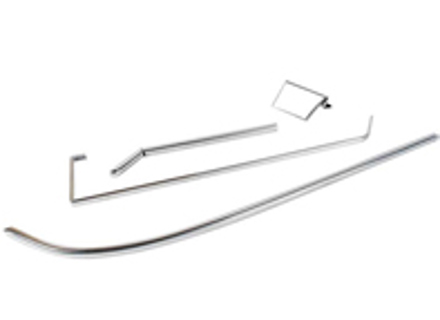 Ensemble de garnitures en alliage pour poches de porte. Porsche 911 1969-73 - 901555016038K, 901555015037K, 1689803170, 1689803180, 901555015, 901555016 - URO-009905, URO-009906