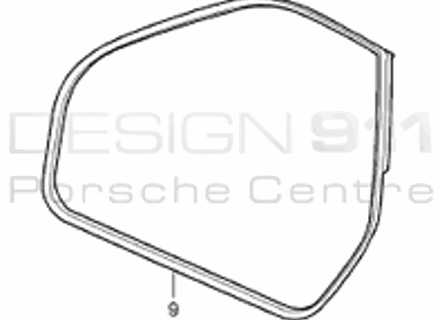 Door Seal. Porsche 996 Coupe - 99653707503, 99653707603, 99653707506
