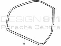 Door Seal. Porsche 996 Coupe - 99653707503, 99653707603, 99653707506 Door Seal. Porsche 996 Coupe - 99653707503, 99653707603, 99653707506