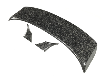 Aileron arrière en fibre de carbone. Porsche 971.1 panaméra - SDP971-04