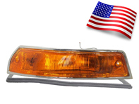 Indicatore con lente e guarnizione (SWB). Porsche 911/912 1965-68 USA - 90163140202, 90163140102, 15848, 15848/D, 15848/S Indicatore con lente e guarnizione (SWB). Porsche 911/912 1965-68 USA - 90163140202, 90163140102, 15848, 15848/D, 15848/S