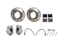 Front brake caliper, disc and brake pad kit. Porsche 911 3.2 Carrera 1984-89 - 91135104122, 91135104123, 91135142503, 91135142603, 91135195006, 91135194901, 91135195001, 91135195002, 91135195008, 91135195011, 90135199700, 91135193800, 91135194401, 91135194405, 91135195000, 92335190100, 94435195006