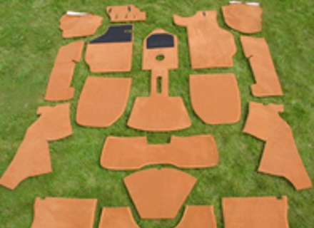 Interior floor carpet set. Porsche 911 1974-75