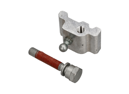 Plaque filetée pour tendeur de capote de cabriolet. Porsche 986 Boxster (1997-2004) - 98656191700, 98656131700, 98656181900