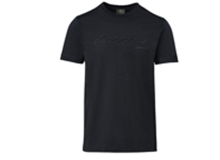 T-shirt Porsche Turbo da uomo, nera T-shirt Porsche Turbo da uomo, nera