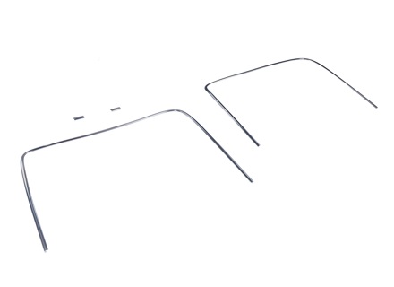 Rear screen chrome moulding trim kit. Porsche 911 1965 to 1983 - 64454192106, 90154591220, 90154591120