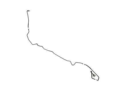 Vordere Bremsleitung. Porsche 9J1.1 Taycan MKI 2020>>2024 - 9J1614721E, 9J1614721B, 9J1614721C