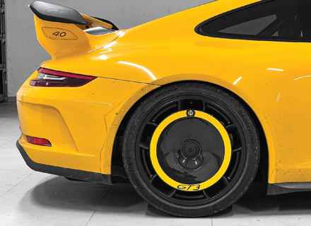 Cerchio posteriore a disco EVO Aero in fibra di carbonio. Porsche 991.2 GT3