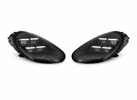 Phares LED PDLS style matrice pour Porsche 987.1 Boxster / 987.2 Cayman (conduite à gauche et à droite). - 98763116901, 98763116902, 98763117001, 98763117002, 98763116911, 98763116912, 98763117012, 98763117011 - 9872 420 009 LL, 9872 420 010 LL