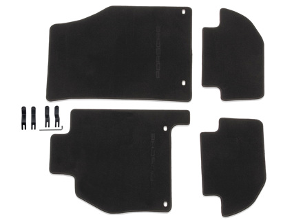 Tappetini, neri. Porsche 928 con guida a sinistra - 000043154105FV, 000043154225FV