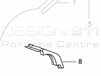Rear 1/4 Panel Gasket. Porsche 996 1998-05 - 99650490700, 99650490800 Rear 1/4 Panel Gasket. Porsche 996 1998-05 - 99650490700, 99650490800