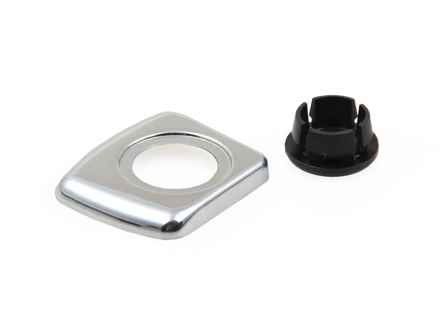 Pulsante di apertura portiera cromato. Porsche 911 1965-68 - 90155549550, 90155549650 - TRP11.6.100, TRP11.6.101