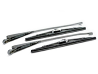 Brazo limpiaparabrisas con escobillas, delantero, JUEGO DE 2, Plateado. Porsche 911 1965-94 - 9500001, 1698301210, 90162893000 Brazo limpiaparabrisas con escobillas, delantero, JUEGO DE 2, Plateado. Porsche 911 1965-94 - 9500001, 1698301210, 90162893000