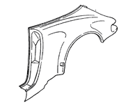 Rear 1/4 Panel Targa Porsche 964 - 96450306241GRV, 96450306141GRV, 96450306240, 96450306241, 96450306140, 96450306141