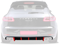 Grembiule paraurti posteriore. Porsche Macan 2014>> - HA142, 95B8078376M7 - HA142