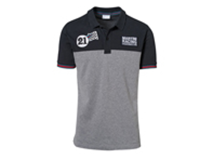 Polo Porsche Hombre, rojo gris jaspeado - Martini Racing Collection Polo Porsche Hombre, rojo gris jaspeado - Martini Racing Collection