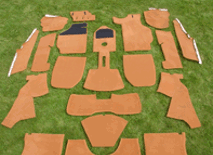 Interior floor carpet set. Porsche 911 1976-83