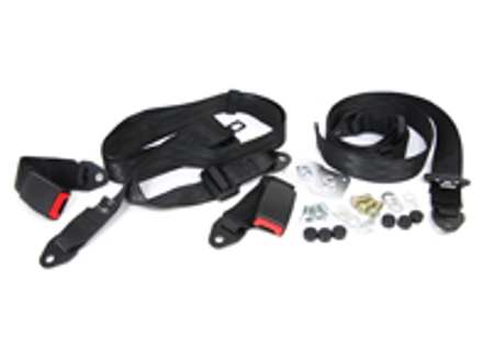 Static 3-Point rear lap & diagonal belts (Set of 2). Porsche 356 / 912 / 911 upto 83 - 91180304904