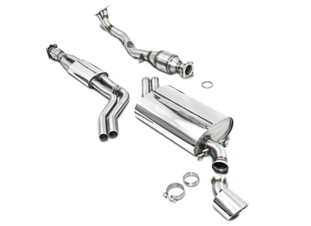 Impianto di scarico sportivo collettore-posteriore con - bypass catalitico per Porsche 968