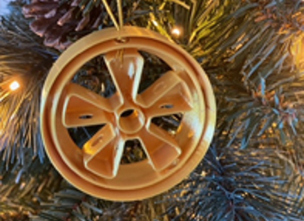 Cookie cutter / Christmas tree decoration Fuchs wheel style