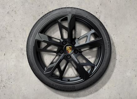 Set di ruote e pneumatici invernali da 21 pollici Cross Turismo, completamente verniciati in nero (lucido). Porsche Taycan (MK2) Cross Turismo 2024>> - 9J1073603LB - 9J1073603LB