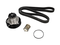 Waterpomp-, riem- en thermostaatset voor Porsche 958 Cayenne 3.6ltr - 95810603304, 95810612602, 95810612601, 95810612600, WHT000863, 94610225230, 95810603303, 95810603302, 95810603301, 95810603300, 95510293300