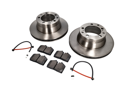 Pastiglie freno posteriori e pacchetto disco freno. Porsche 944 S2 3.0L 16V 1989-91 Textar - 95135204105, 94461236502, 96435193903, 95135193908, 95135204102