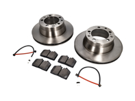 Rear brake pads and brake disc package. Porsche 944 S2 3.0L 16V 1989-91 Textar - 95135204105, 94461236502, 96435193903, 95135193908, 95135204102