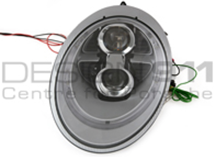 HEADLAMPS DUAL PROJECTOR HALOGEN + AURORA LIGHT Porsche 997 05-08 SILVER RHD - 99763115713, 99763115813
