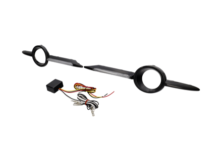 Fog lamp covers with DRL lamps. Porsche 987C Cayman - 98750572100G2X, 98750572100G2X