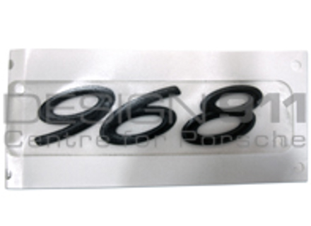 '968' Rear Badge. Porsche 968 - 9445592200370C, 944.559.220.03.70C