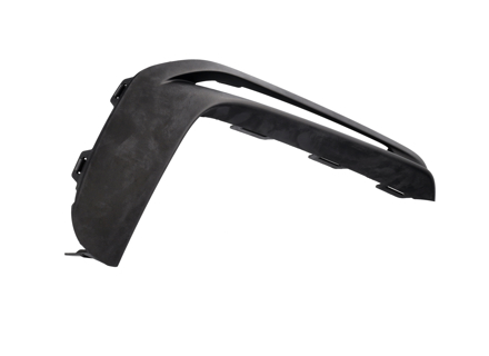 Front Bumper Air Guide Trim - Matt Black - for Porsche 718 (982) Boxster Spyder & Cayman GT4 2019>> - 9828007881, 982807881OK1, 982807881AOK1, 982807881BOK1, 982807882, 982807882OK1, 982807882AOK1, 982807882BOK1